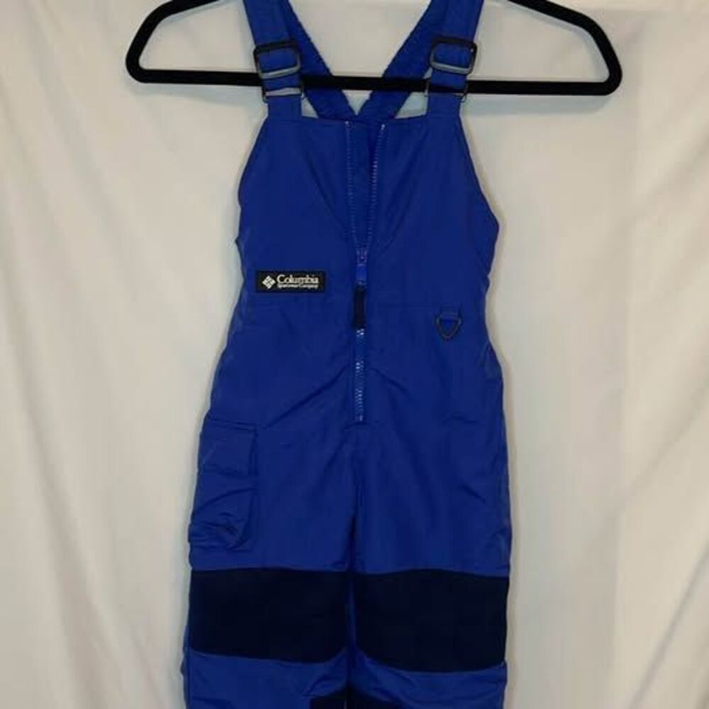 Columbia Snow Bib Kids Size 3T Blue *Flaw*
